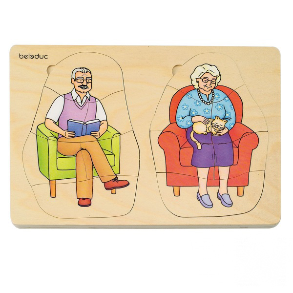 Beleduc – Puzzle 5 vrstvové Babka a Dedko