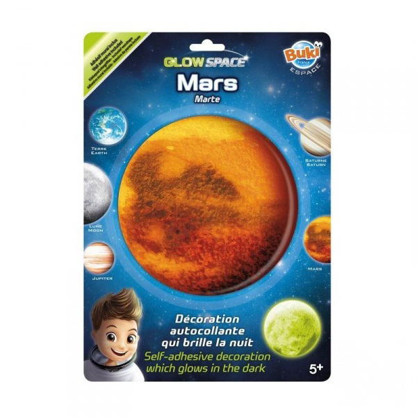 Buki – Mars nálepka svietiaca v tme
