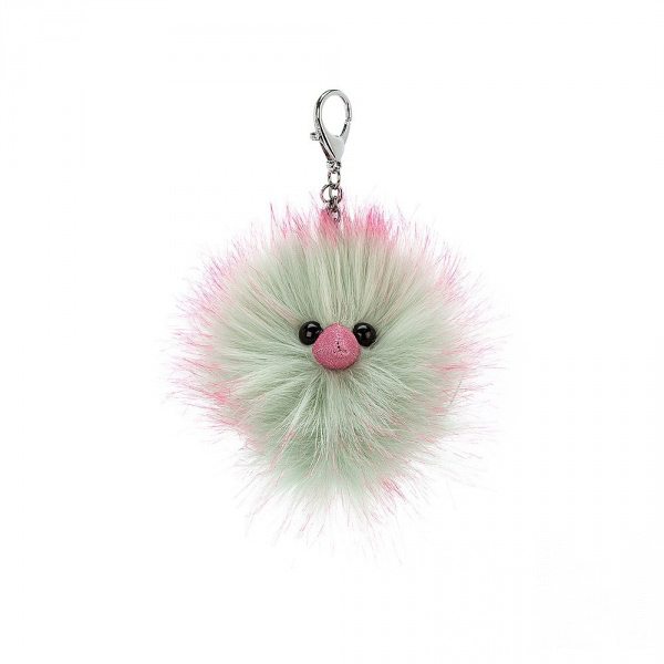 Jellycat – Kľúčenka Pompom mätovo-ružová